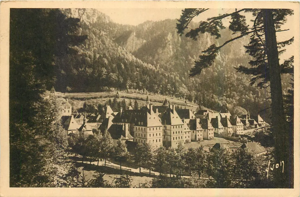 Convento da Grande Chartreuse — Arquitetura monástica dos séculos XI e XII — Edições de Arte Yvan, fabricação francesa - Frente
