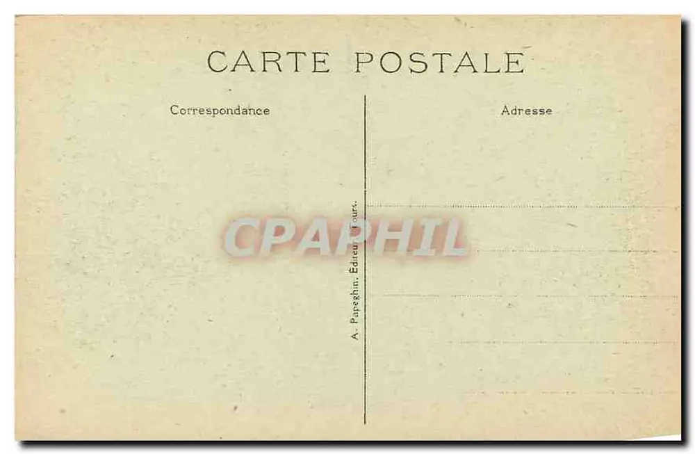Azay-le-Rideau (Indre-et-Loire) — Das nationale Schloss (Historisches Denkmal), 15. Jahrhundert — Der Eingang zum Park — A.P. - Rückseite