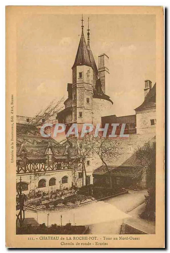Schloss La Roche-Pot — Turm im Nordwesten — Librairie de la Remise, Édit. d'Art, Beanne - Vorderseite