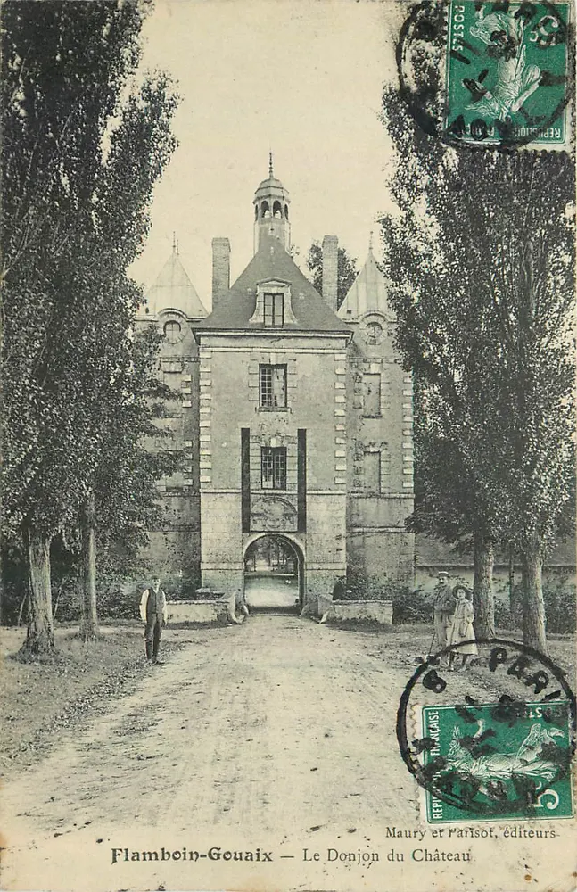 Flambouin-Gouaix — Der Bergfried des Schlosses — Maury und Parisot, Verleger - Vorderseite