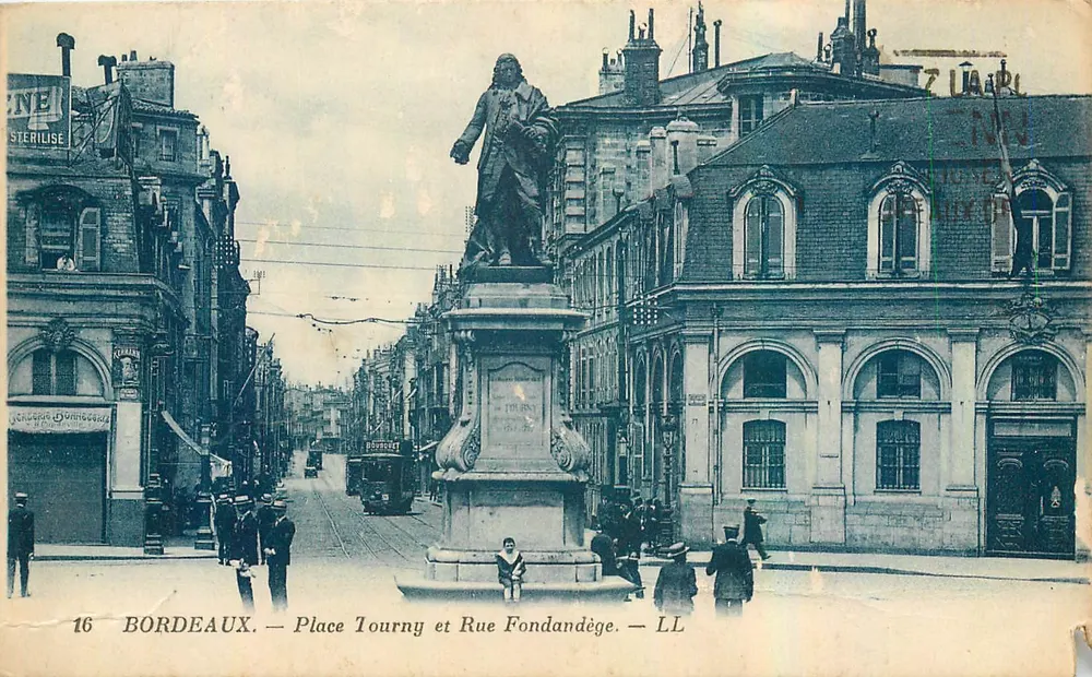 Bordeaux — Place Tourny und Rue Fondandège — LL - Vorderseite