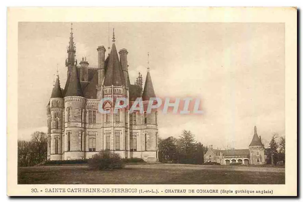 Sainte-Catherine-de-Pierbois — Schloss Comaore (englischer Gotikstil) — Luxusserie - J.R.N. n°30 - Vorderseite