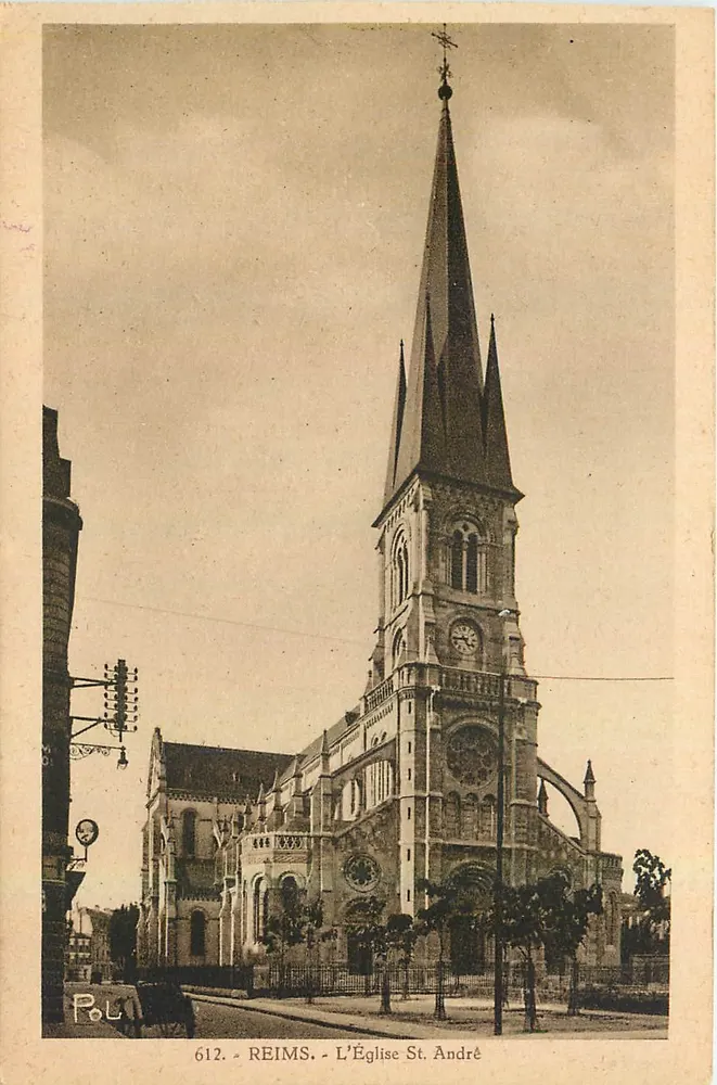 Reims - A Igreja de São André — Editor Pol, n° 612 - Frente
