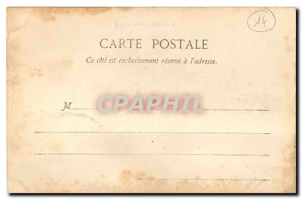 Trouville-sur-Mer — A Baía a maré baixa — Coleção Simon, n°8 - Verso