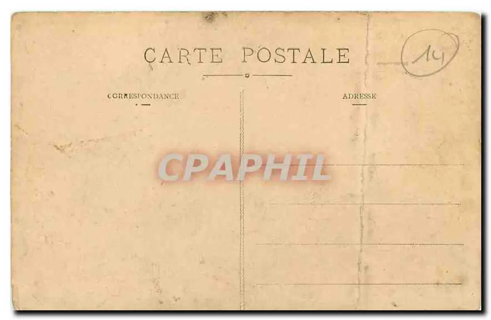 Au Beau Pays — Vue composite de Caen, Mézidon et Mou...LT — Reproduction Interdite, Modèle déposé F. R. S. - Verso