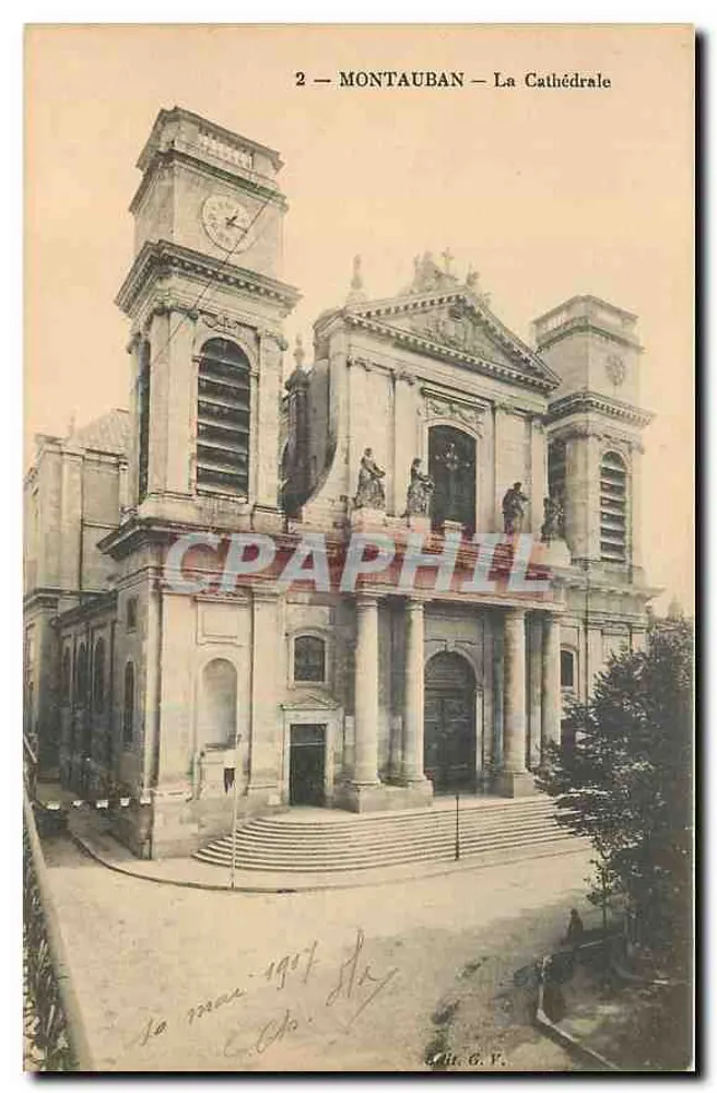 Montauban — De Kathedraal — Ed. G. V. - Voorkant
