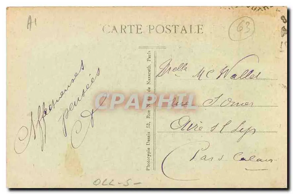 Orcival (P.-le-D.) — La Tomba della Vergine — Ed. Tournade - Verso