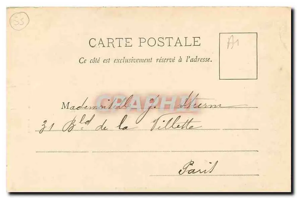 Binnenkant van de kathedraal — Verdun — Uitgever Louis Bradel, n° 368 - Achterkant
