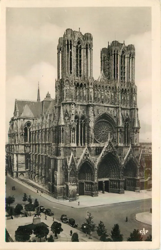 Reims - A Catedral — editor C.A.P. n°296 - Frente