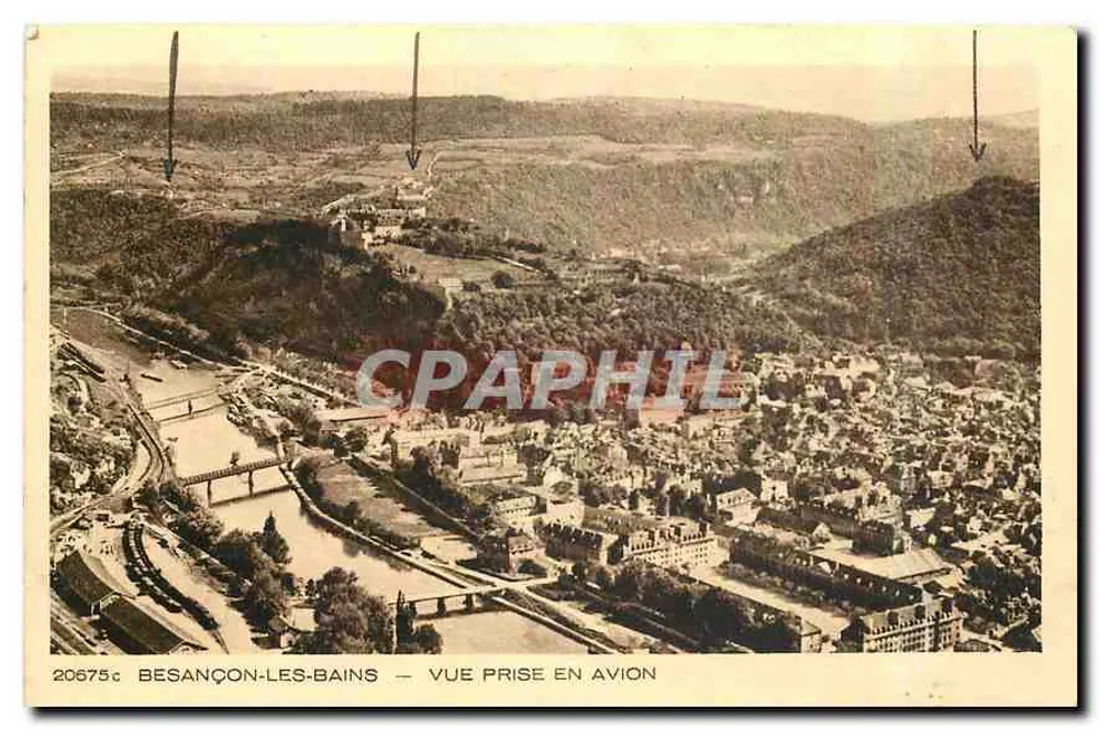 Besançon-les-Bains — Vue prise en avion — n° 20675c - Recto