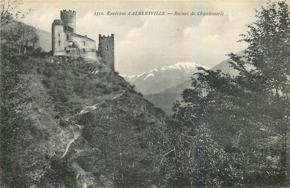 Ruïnes van Chantemerle — Omliggende gebieden van Albertville — Uitgever Fernana ce Mijjet, opvolger, n° 2510 - Voorkant