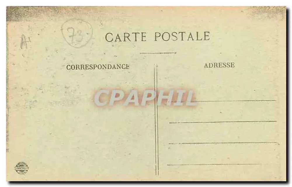 ALX-les-BAINS — A Villa das Flores — Editor L. Gouin, n°73 - Verso