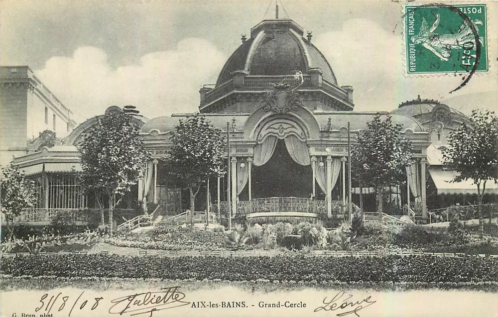 AIX-LES-BAINS - Grand-Cercle — G. Brun fot. — Juliette & Léonie - Frente
