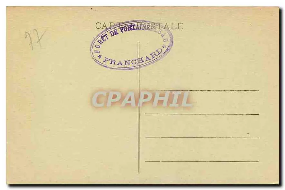 Puits des Ermite - Forêt de Fontainebleau - Franchard - Verso