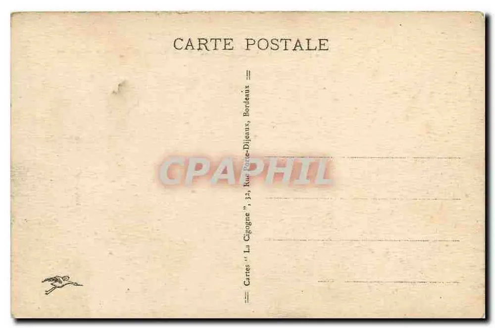 Bordeaux — Die Esplanade des Quinconces und das Monument der Girondins — Unbekannter Verlag, n° 18 - Rückseite