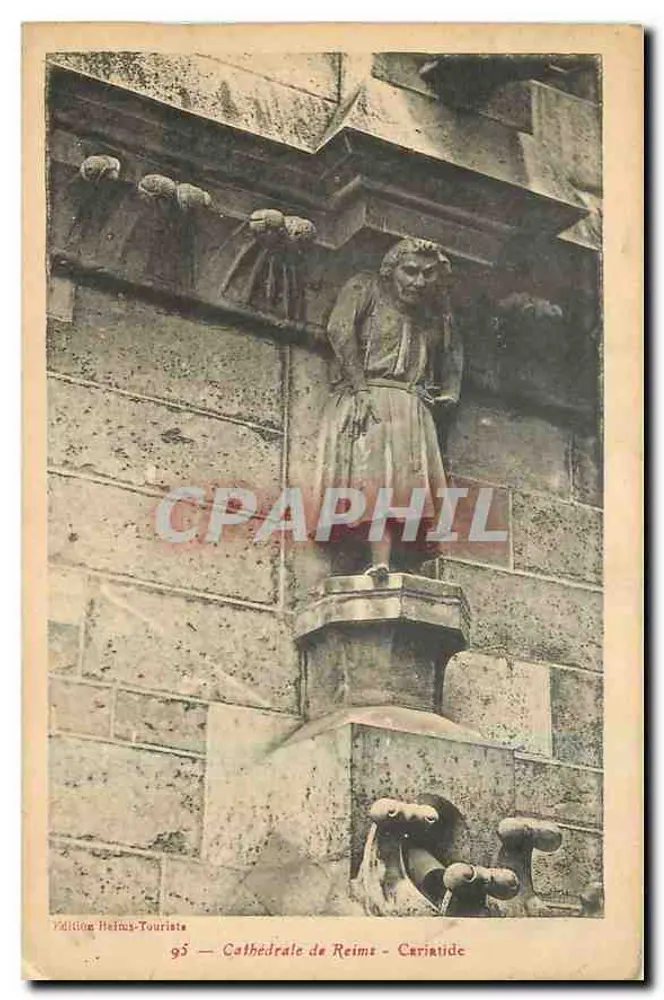 Catedral de Reims — Garganta — Edição Helms-Tourists, n° 95 - Frente