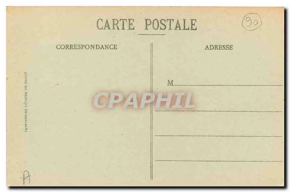 Belfort — O Monumento dos Mobiles — Edição R. Mayer, 49, rue de France, Belfort - Verso