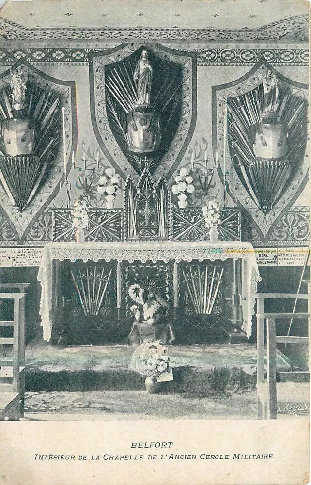 Innenansicht der Kapelle des Alten Militärkreises — Belfort — Verlag L. Deydée - Vorderseite