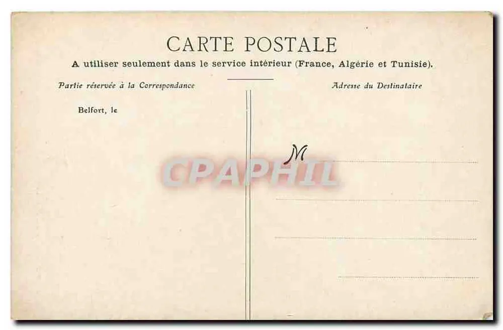 Innenansicht der Kapelle des Alten Militärkreises — Belfort — Verlag L. Deydée - Rückseite