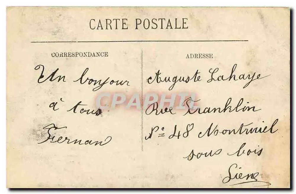 Fontainebleau — La Forêt — La Tour Denecourt — LL - Verso