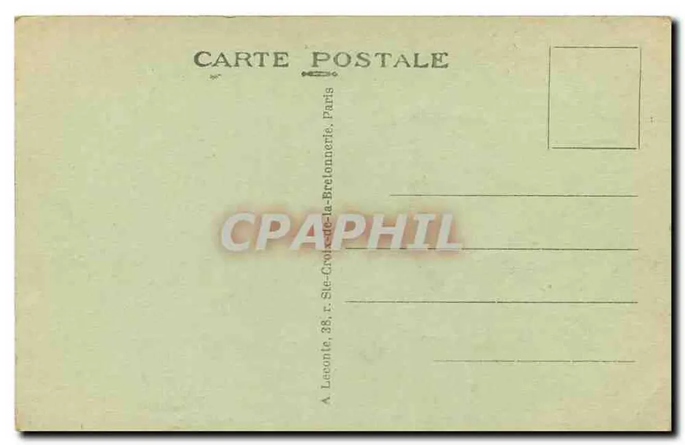 Notre-Dame de Paris — facade and towers — publisher A. Leconte, Paris - Back