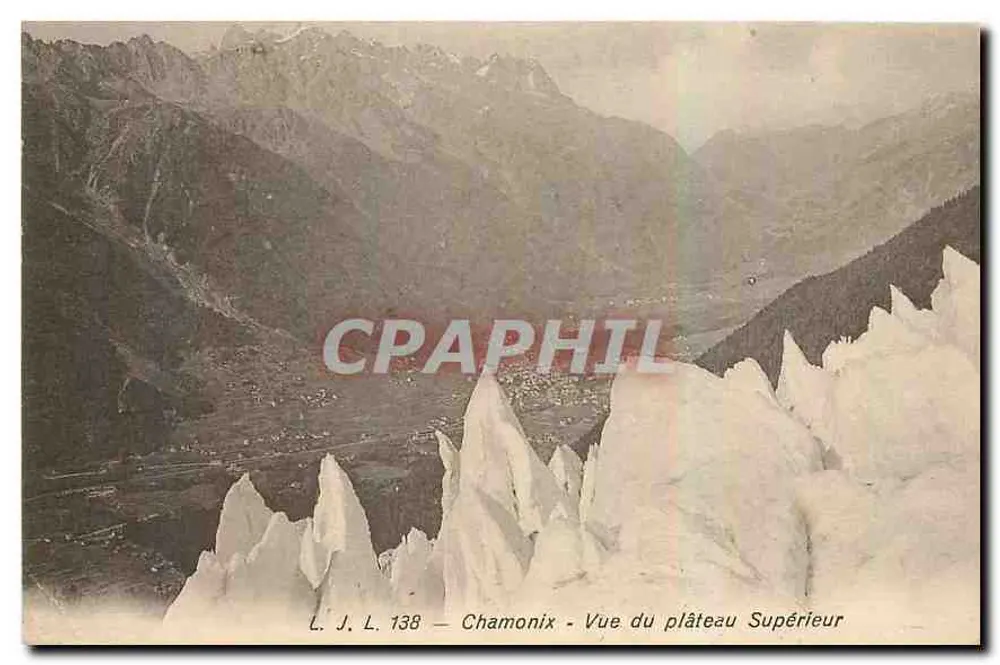 Chamonix — Vista do plateau Supérieur — L. J. L. 138 - Frente