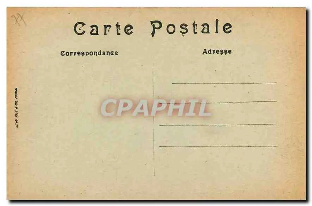 Fontainebleau — Die Forêt — Der Kreuzungspunkt des Aarhöhlen — LL, n°149 - Rückseite