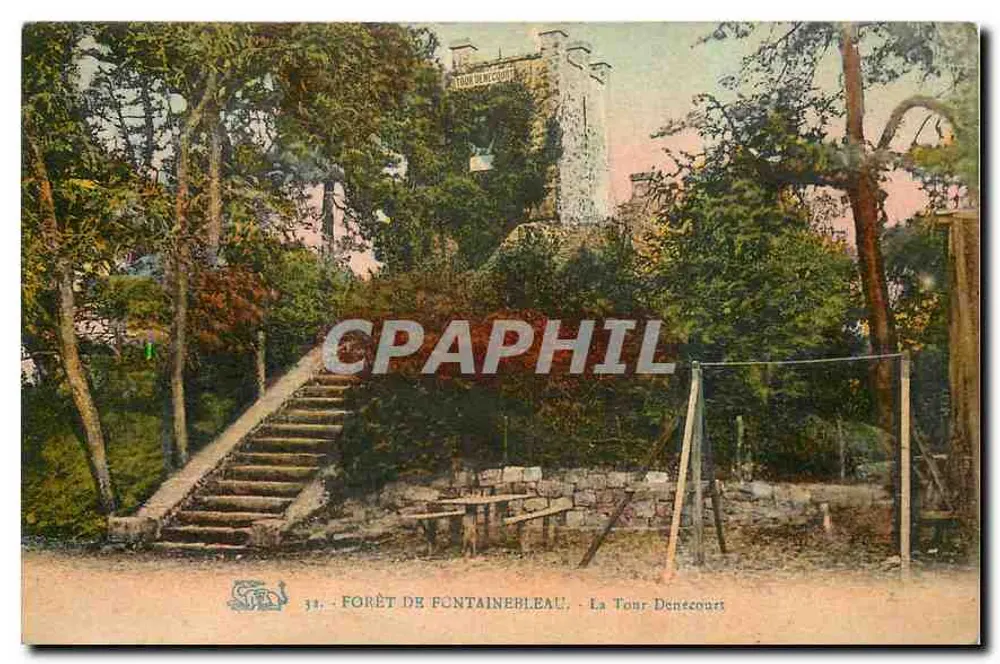 Forêt de Fontainebleau — La Tour Donsecourt — Éditeur S. L. n° 38 - Recto
