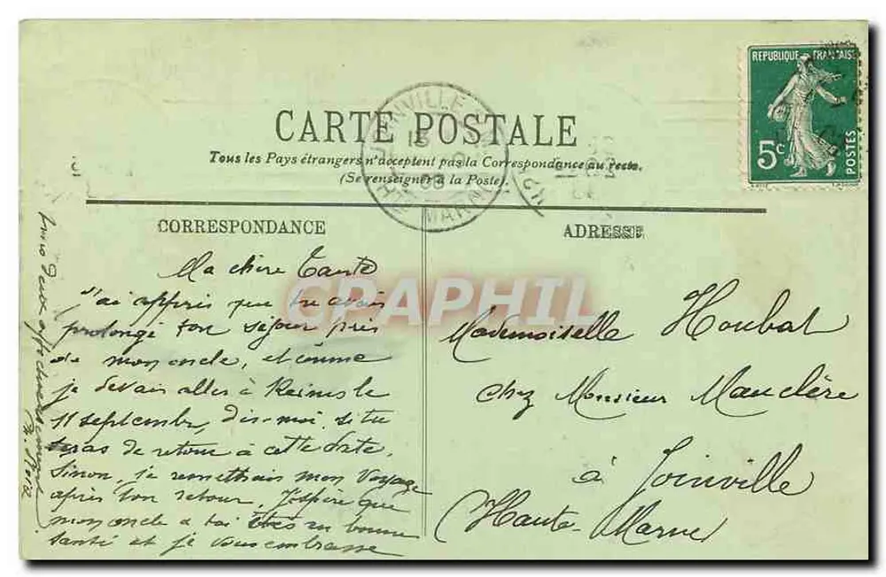 Paris — Fachada da Catedral de Notre-Dame — Editor desconhecido, n° 1297 - Verso