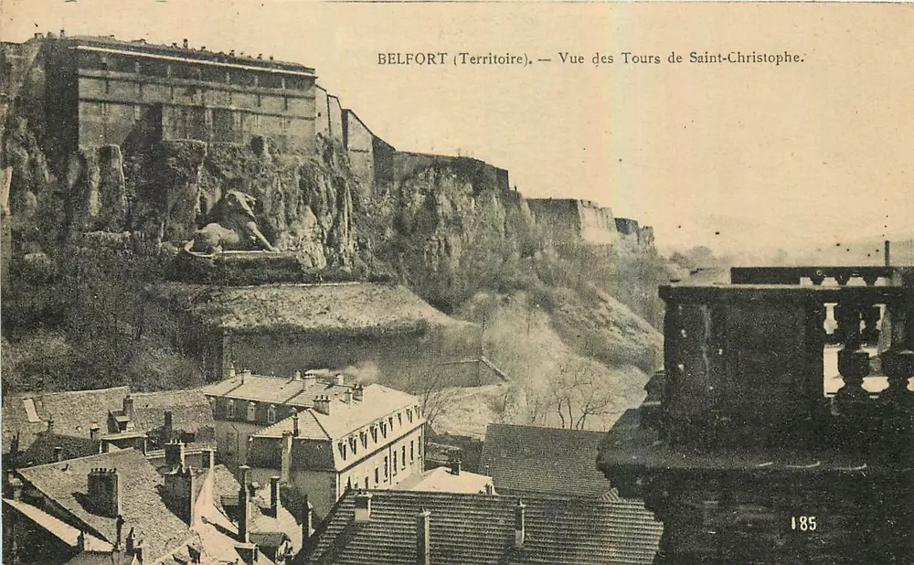 Belfort (Territoire) — Ansicht der Türme von Saint-Christophe — A. Hendré phot. publ. Belfort, n° 185 - Vorderseite