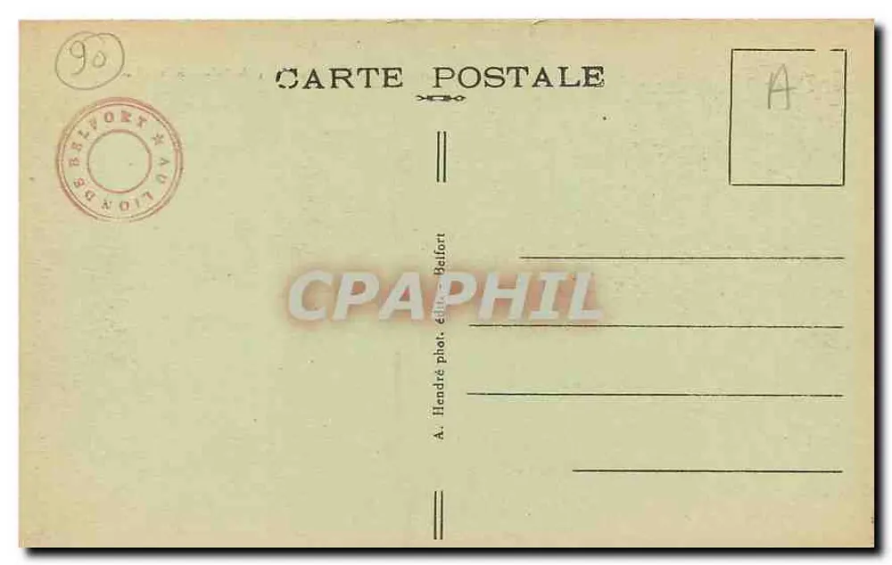 Belfort (Territoire) — Ansicht der Türme von Saint-Christophe — A. Hendré phot. publ. Belfort, n° 185 - Rückseite