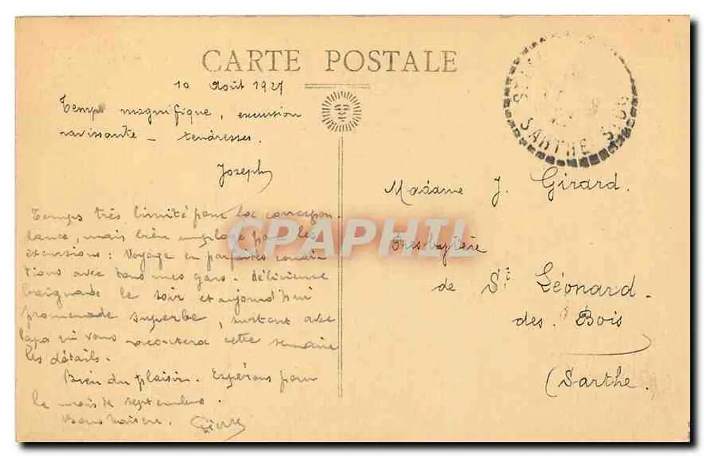 O Mont Saint-Michel — Lado Leste — Editor não identificado, número de série não visível - Verso