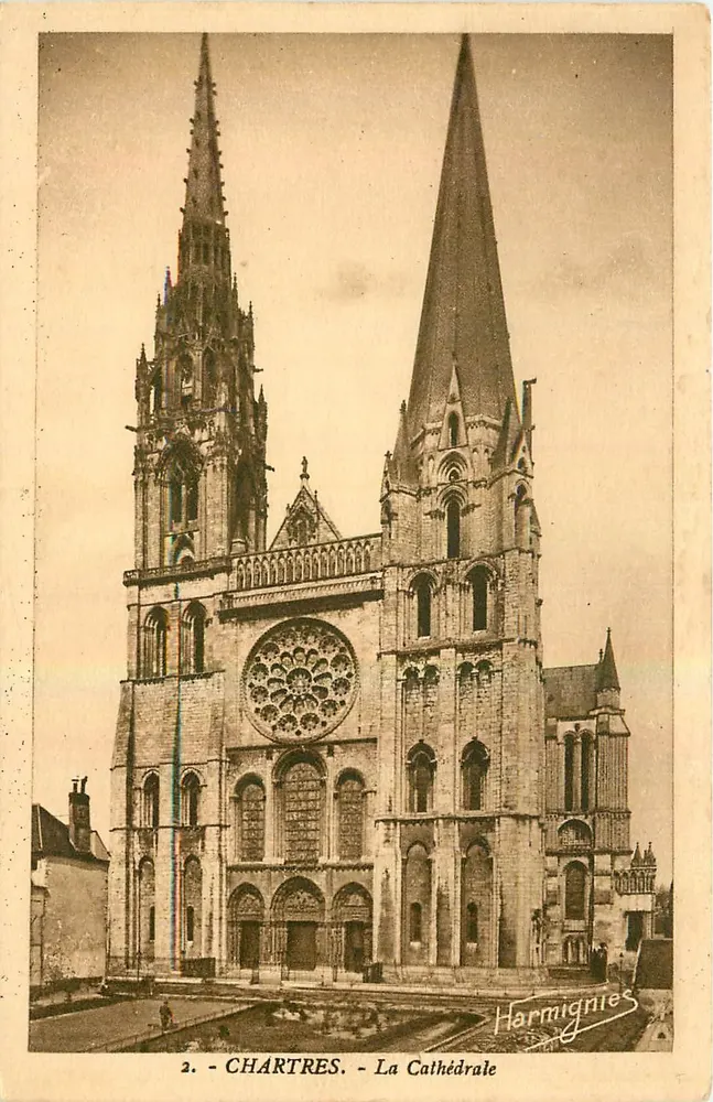 Chartres — Katedra — Harmignies, nr 2 - Awers