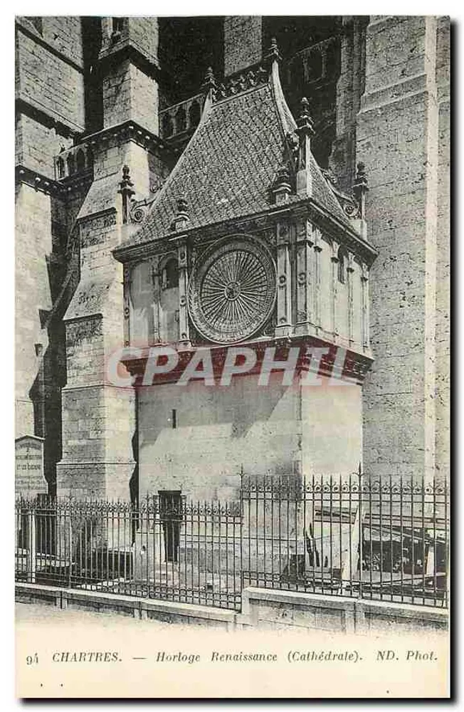 Chartres — Relógio Renascentista (Catedral) — ND. Fot. - Frente