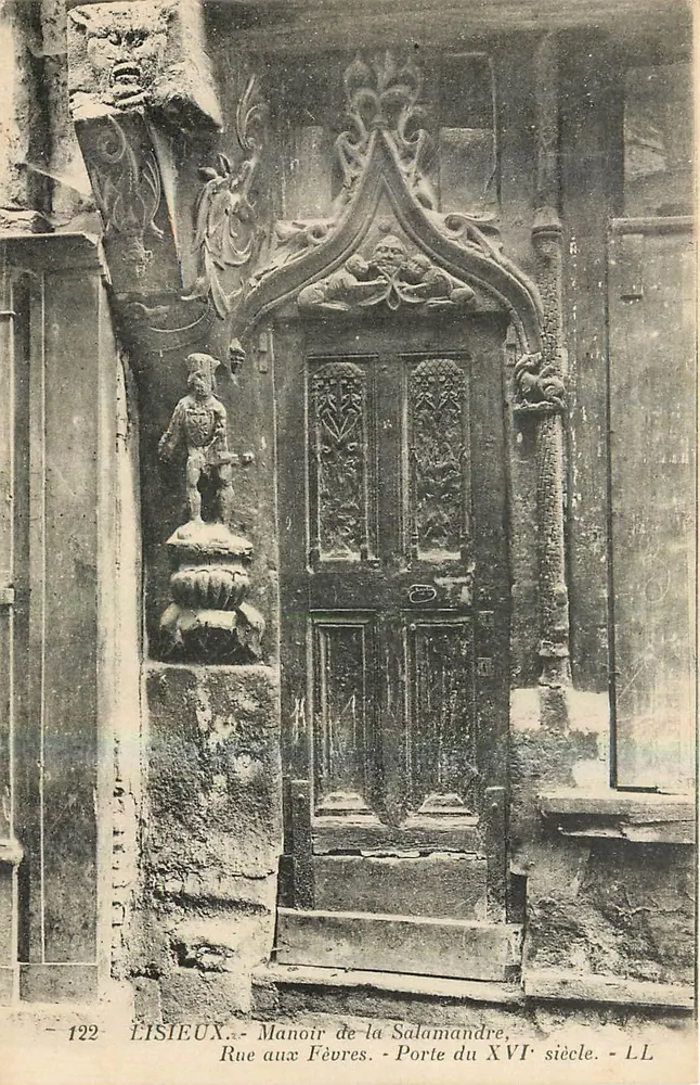 Élisieux - Schloss der Salamander - Tür aus dem 16. Jahrhundert - Vorderseite
