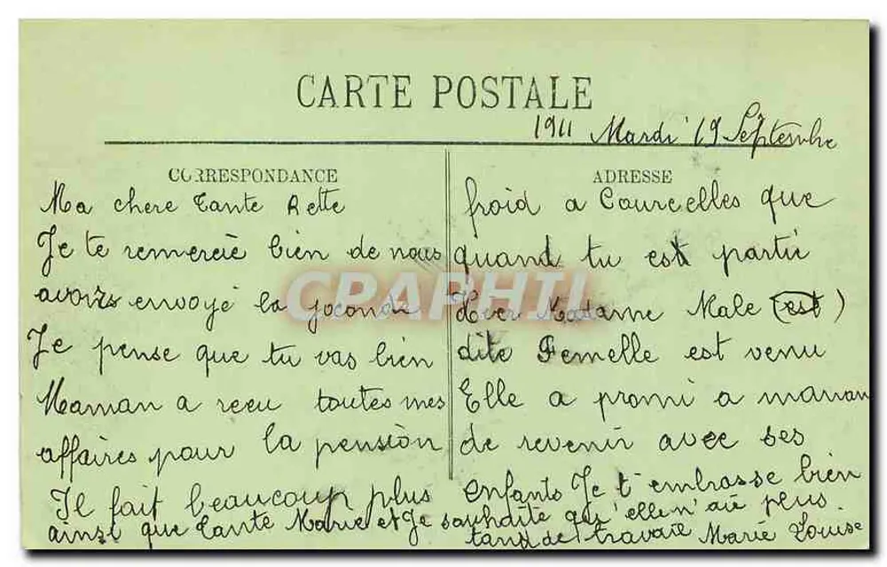 Paris (VIIIe) — L'Église et le Boulevard de la Madeleine — LL - Verso