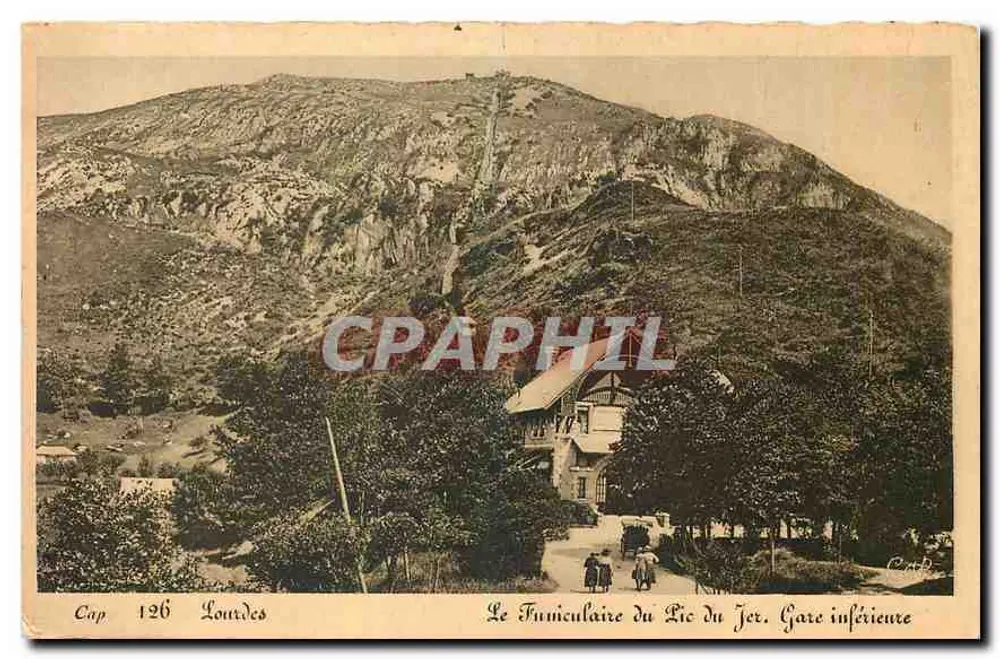 Le Funiculaire du Pic du Jer, Gare inférieure — Lourdes — Cap 126 - Recto