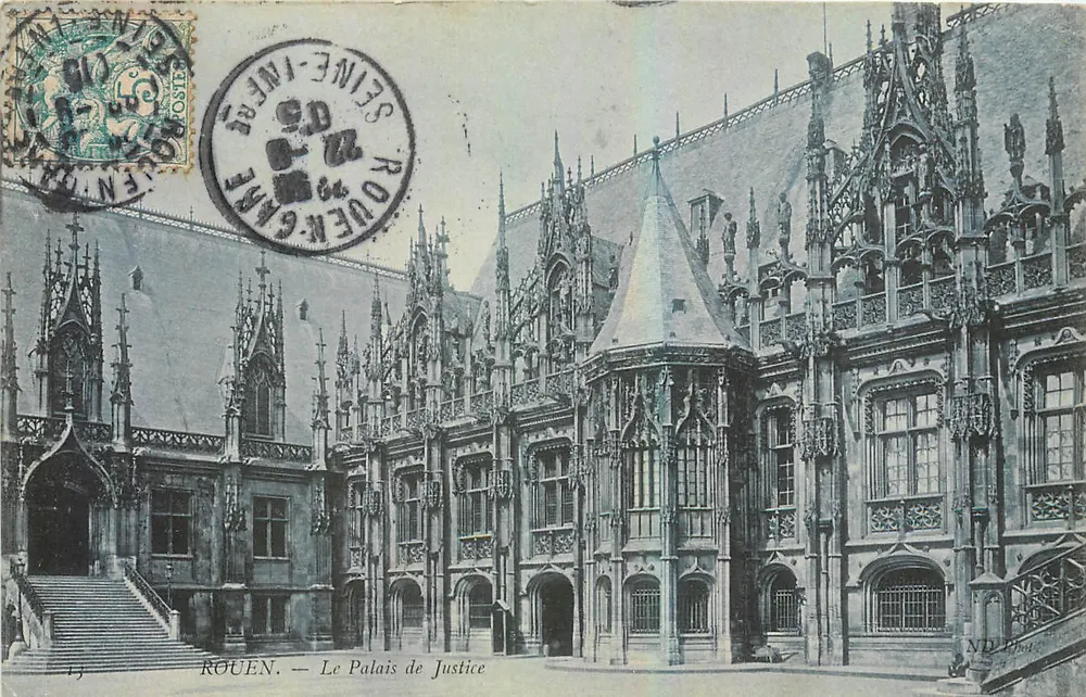 Rouen — Het Paleis van Justitie — ND Pict. - Voorkant