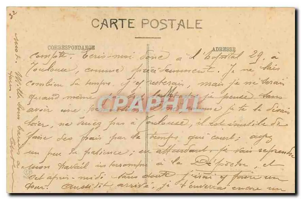 Toulouse - Criptas da Basílica São Sernin — Fototipo Labouche Frères, Toulouse, n°126 - Verso