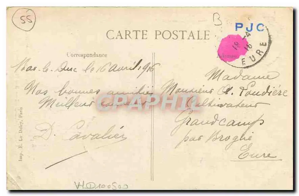 Bar-le-Duc — Rue Notre-Dame — La Givatte — Editor Paris, n°23 - Verso
