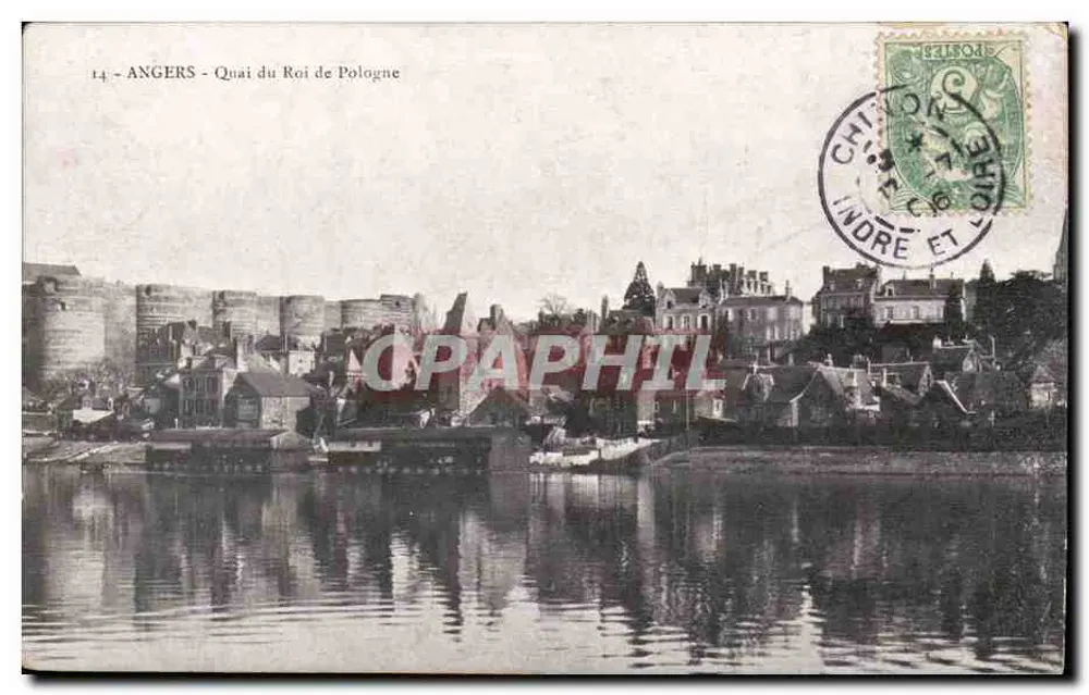 Angers - Quai do Rei da Polônia — editor C. P. A. n°14 - Frente