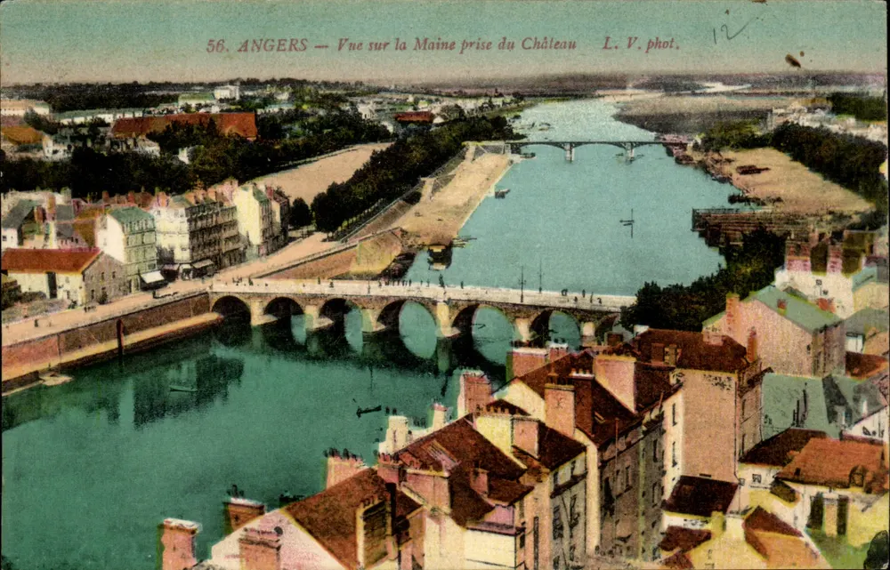 Angers — Ansicht der Maine vom Schloss — L. V. phot. n°56 - Vorderseite