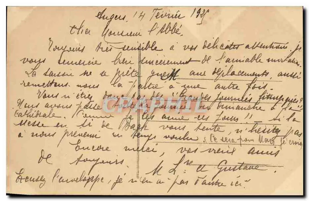 Angers (M.-et-M.) - O Bairro do Castelo — Casa Demanze, n°18 - Verso