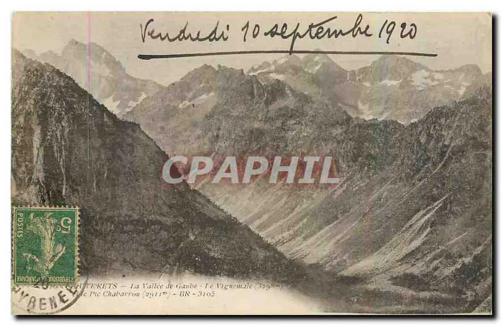 Die Alpen - Die Gaube-Tal - Der Vignemale - BR 3105 - Verlag Bloc Frères, Bordeaux - Vorderseite