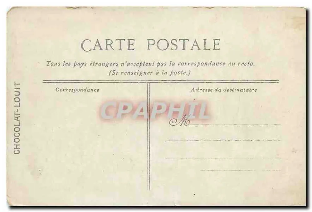 Toulon — le quai de Cronstadt — éditeur CHOCOLAT-LOUIT, n°21 - Verso