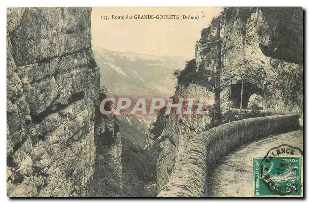 Rodovia dos GRANDS-GOULETS (Drôme) — vista do cânion — editor VILLENEUVE - Frente
