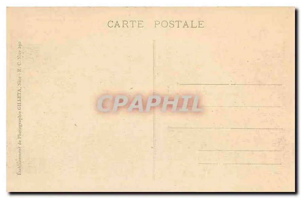 Menton - Allgemeiner Blick und Cap Martin - Aufnahme vom Grenzgebiet - Edition Gilletta, Nr. 986 - Rückseite