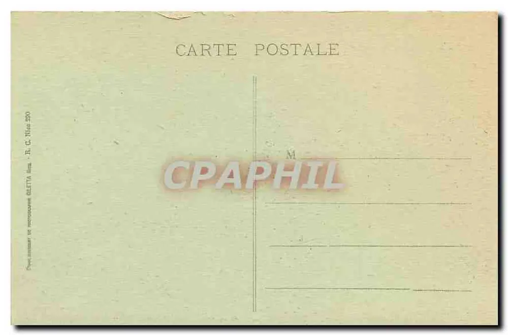 Menton — O Casino e os Jardins — Editor: B. C. Niel - 926 - Verso
