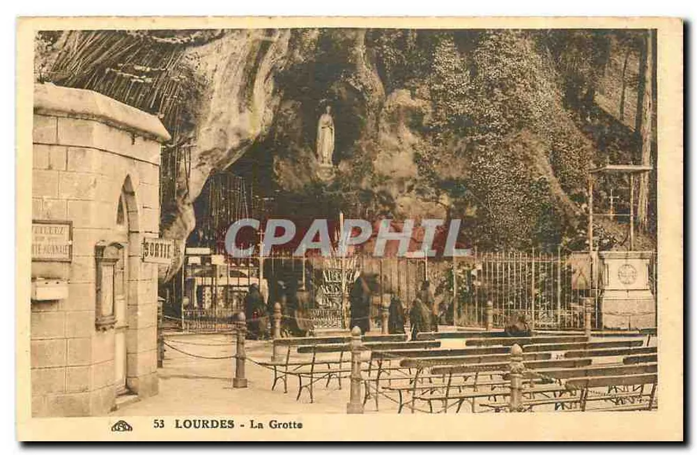 Lourdes - A Gruta — editor L'École de la Grotte, n° 53 - Frente