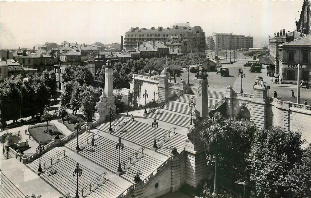 Monumentale Treppe der Station — Marseille — Société Éditions du F.L. Chapier - Vorderseite